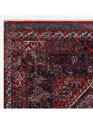 Cool Halı Mabel MB 02 Multy Anadolu Kilim Antik Desenli Kaymaz Taban Yıkanabilir Vintage Dokuma Makine Halısı