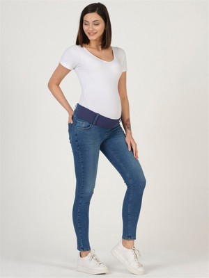 Busa Hamile Skinny Jeans Mavi