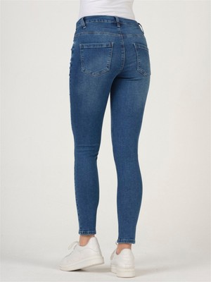 Busa Hamile Skinny Jeans Mavi