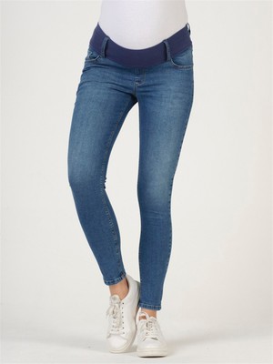 Busa Hamile Skinny Jeans Mavi