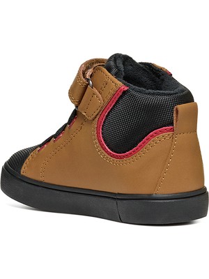 Geox Erkek Bebek Taba Gisli Toddler Bantlı Nubuk Deri Sneaker B461NC0MEFUC2G9B