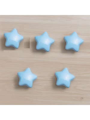 SUME 5 Adet Modern Yıldız Kulp Bebek Çocuk Genç Odası Çekmece Dolap Mobilya Kulpu