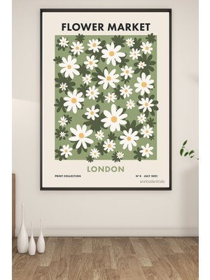 Bs Baskı A3 Flower Market Baskılı Poster