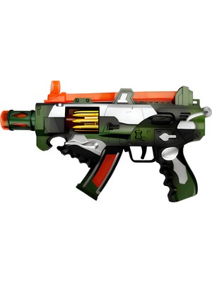 Npratik Pilli Işıklı Sesli Oyuncak Taramalı Silah - Gerçekçi Asker Macerası