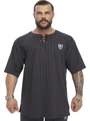 Oversize Bağcıklı Pamuklu T-Shirt Bgsm 3353