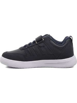 Walkway F Lacivert Beyaz Cırtlı Çocuk Sneaker