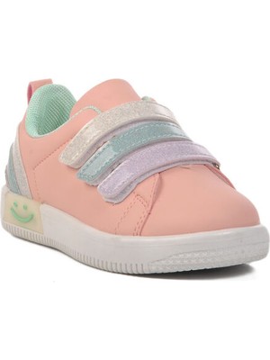 Walkway Pudra Mint Kız Cırtlı Çocuk Sneaker