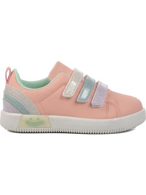 Walkway Pudra Mint Kız Cırtlı Çocuk Sneaker