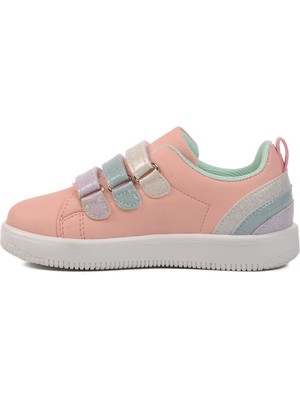 Walkway Pudra Mint Kız Cırtlı Çocuk Sneaker