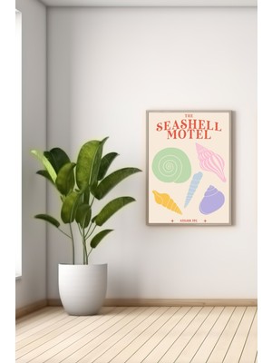 Bs Baskı A3 Seashell Motel Baskılı Poster