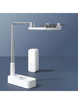 Hymark Canlı Yayın Braketi Çok Fonksiyonlu LED Işıklı 360 Derece Kumandalı Selfie Telefon Standı