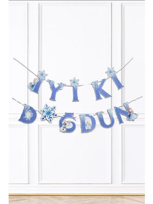 Pekshop Elsa Konsept Frozen Karlar Ülkesi Tema Iyi Ki Doğdun Banner