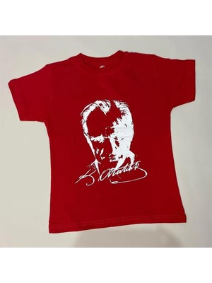 Unisex Atatürk Baskılı Kısa Kol T-Shirt