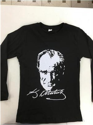 Atatürk Baskılı Uzun Kol T-Shirt