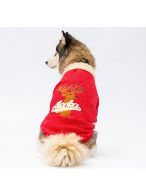 Pawstar Kırmızı Alaska Esnek, Orta-Büyük Irk Köpek Trikosu