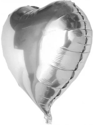 Çerçici Kalp Balon Folyo Gümüş 60 cm 24 Inç