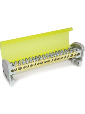 Çet-San 2+18 Delikli 2 Kutuplu Dağıtım Ünitesi Kapaklı 125 Amper 7 x 12 mm