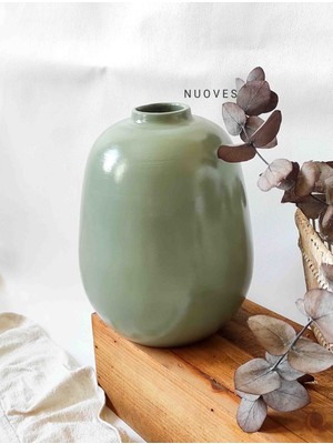 Nuoves El Yapımı Dekoratif Seramik Vazo(Adet)