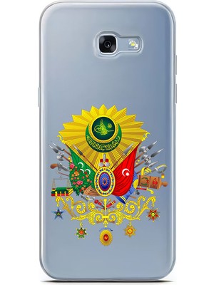 Zeyno Samsung A7-2017 Uyumlu Osmanlı Amblem Desenli Silikon Kılıf