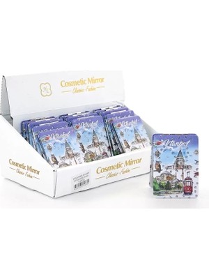 Taşlı Istanbul Tasarımı El Aynası Ince ALK2914