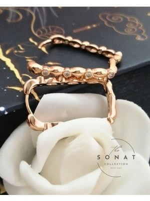 Sonat Collection Xuping Vip Seri Rose Gold Renk Çelik Küpe