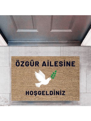 bebekokusu Kapı Önü Paspası Dekoratif Dijital Baskı Kişiye Özel P-2448