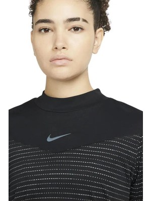 Nike Dri Fit Run Division Kadın Siyah Koşu Sweatshirt