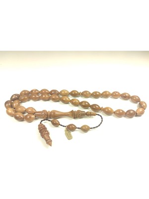 İskeçe Tesbih Mustafa Uysal Usta Eseri Kuru Torna El Cilalı Mevlana Model Kuka Sertifikalı 6025