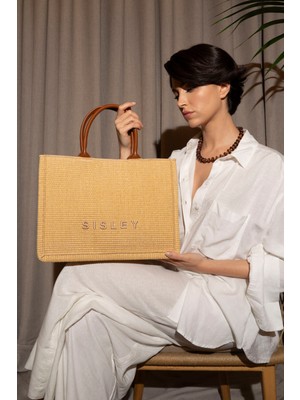 Sısley Kadın El Çantası Camel SLY120