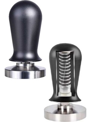 Vodinox Cafe Barista Ekipmanları Kahve Espresso Tamper Temper Inox Paslanmaz Saplı Click Klikli 58MM
