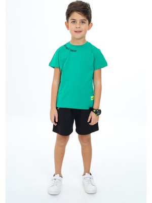 Toontoy Erkek Çocuk Baskılı Şortlu Takım