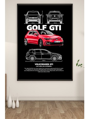 Bs Baskı A3 Golf Gtı Baskılı Poster