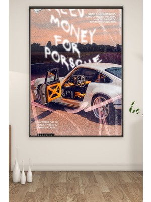 Bs Baskı A3 Need Money For Porsche Baskılı Poster