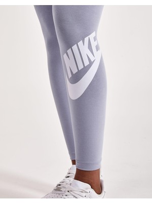 Nike Sportswear Club High-Rise Leggings Yüksek Belli Pamuklu Lila Tayt