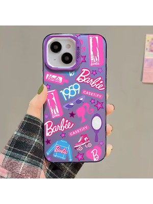 MerciTech Apple iPhone 15 Plus Barbie Yumuşak Silikon Tam Koruma Şık Tasarım Telefon Kılıfı