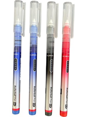 Mikro Creators Rollerball 0,5 Iğne Uçlu Kalem 2 Mavi & 1 Siyah & 1 Kırmızı 4'lü Set