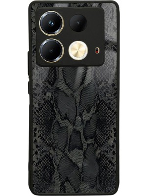 S-Case Infinix Note 40 Yılan Derisi Tasarımlı Glossy Telefon Kılıfı