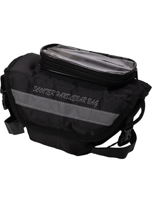 Motoanl Motosiklet Maxi Scooter Gidon Ara Çanta Navigasyon Dokunmatik Telefon Tutucu Motor Çantası