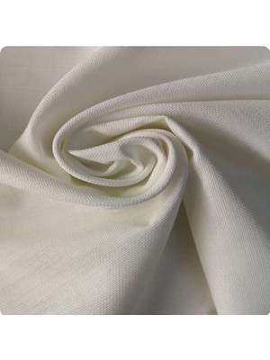 Etuval Linen Keten Kumaş 100 x 160 Krem-Gri-Kırık Beyaz Renk