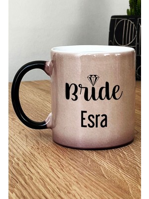 Hedizu Kişiye Özel Bride Kupa Bardak Sihirli Söz Nişan Düğün Hediyesi