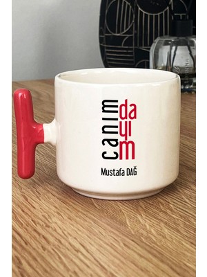 Hedizu Kişiye Özel Canım Dayım Kupa Bardak T Kulplu Pembe Dayıya Doğum Günü Hediyesi