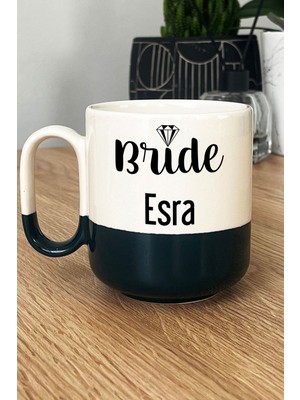 Hedizu Kişiye Özel Bride Pro Kupa Bardak Siyah Söz Nişan Düğün Hediyesi