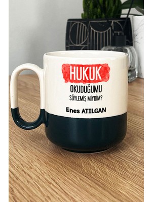 Hedizu Kişiye Özel Avukata Hediye Pro Kupa Bardak Siyah Hukuk Okuduğumu Söylemiş Miydim