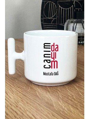 Hedizu Kişiye Özel Canım Dayım Kupa Bardak T Kulplu Beyaz Dayıya Doğum Günü Hediyesi