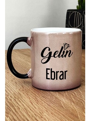 Hedizu Kişiye Özel Gelin Kupa Bardak Sihirli Nişan Düğün Söz Isteme Hediyesi