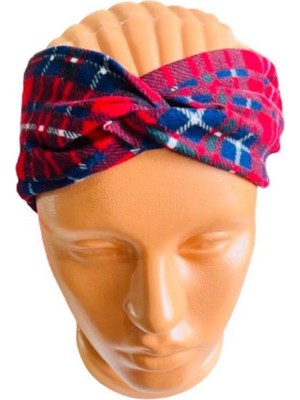 Kırmızı Desenli Bandana Kadın