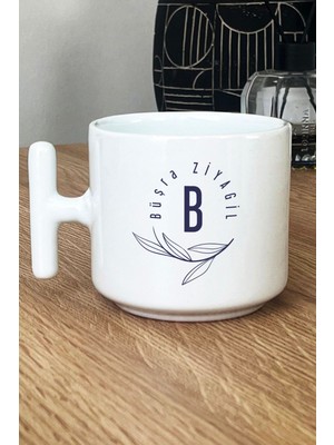 Hedizu Kişiye Özel Isim Soyisim Yazılı Kupa Bardak T Kulplu Beyaz Doğum Günü Hediyesi