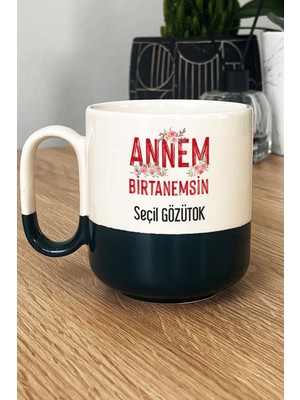 Hedizu Kişiye Özel Annem Birtanemsin Pro Kupa Bardak Siyah Doğum Günü Hediyesi