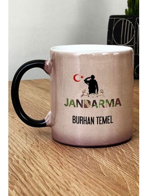 Hedizu Kişiye Özel Jandarma Asker Kupa Bardak Sihirli Jandarmalar Günü Hediyesi