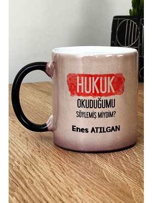 Hedizu Kişiye Özel Avukata Hediye Kupa Bardak Sihirli Hukuk Okuduğumu Söylemiş Miydim